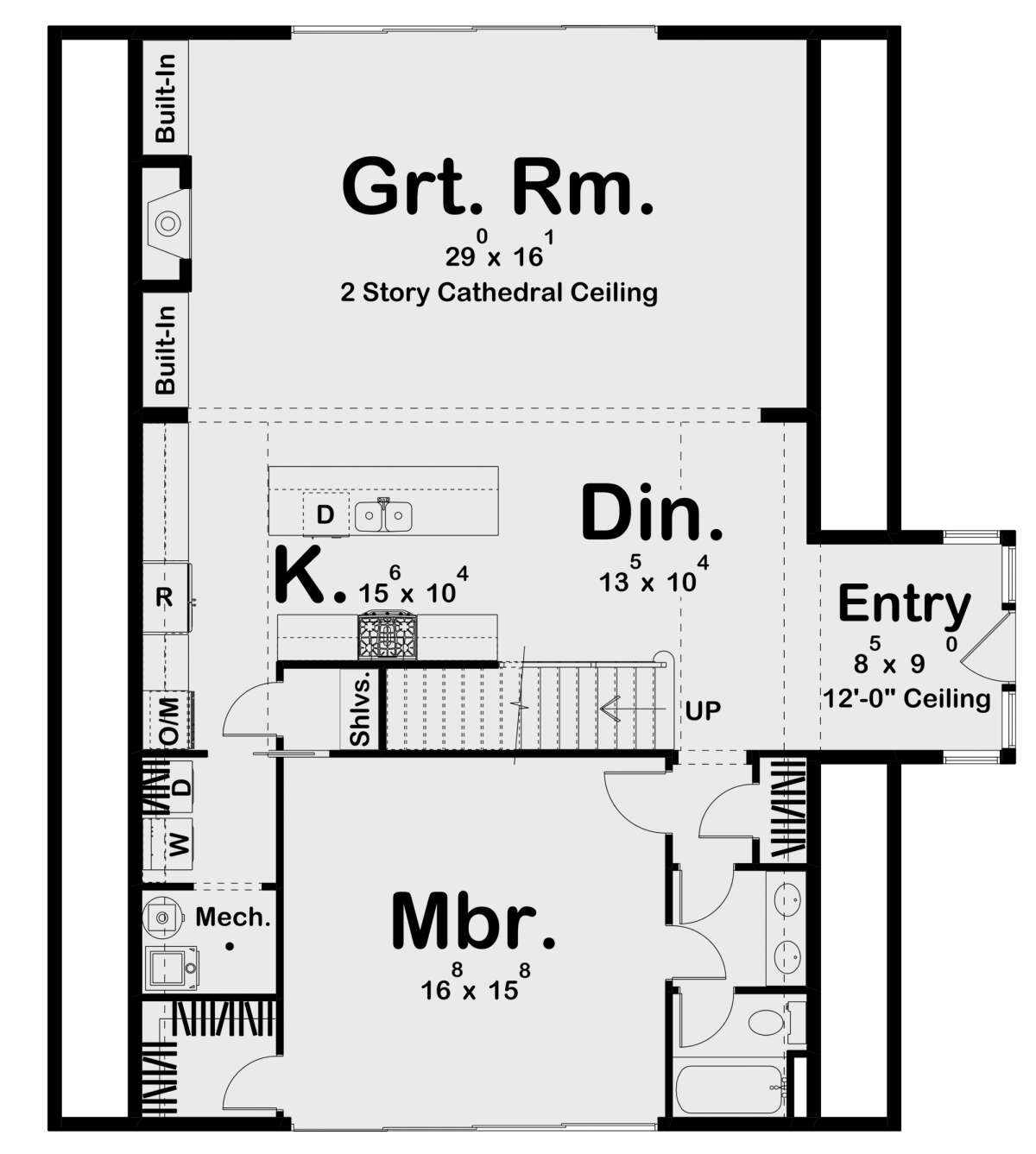 A-Frame House floor plan